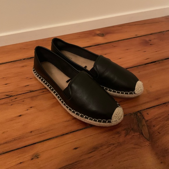 faux leather espadrilles